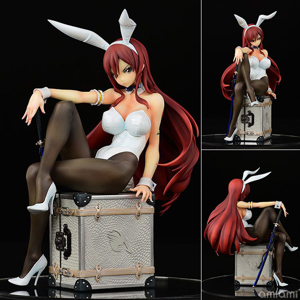 FAIRY TAIL エルザ・スカーレット Bunny girl_Style/type white 1/6 完成品フィギュア[オルカトイズ]