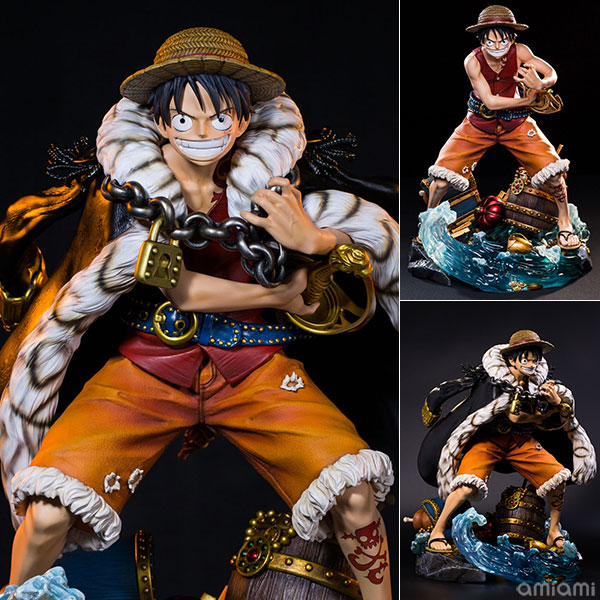 One Piece Log Collection Large Statue Series Monkey D Luffy Complete Figure Merchpunk