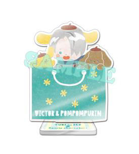 ユーリ！！！ on ICE×Sanrio characters アクリルスタンド ヴィクトル×ポムポムプリン[エイベックス]《在庫切れ》