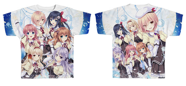 乙女が結ぶ月夜の煌めき Tシャツ Lサイズ ensemble 乙女が結ぶ月夜の煌めき』メインビジュアル 両面フルグラフィックT