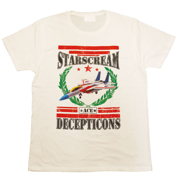 トランスフォーマー/ スタースクリーム 復刻 Tシャツ TF-RS-N16 ホワイト レディース サイズM[レッドスターカンパニー]《在庫切れ》