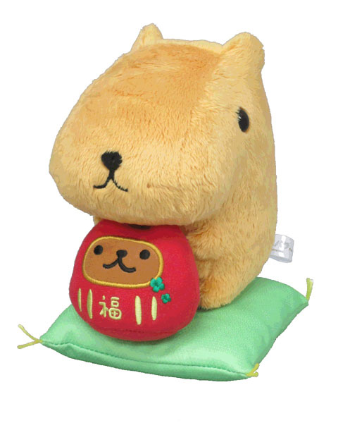 カピバラさん だるまぬいぐるみ むくっとポーズ[セキグチ]《在庫切れ》