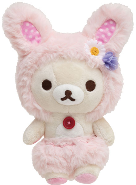 MX90301 リラックマ お花畑の小さな子うさぎ あつめてぬいぐるみ