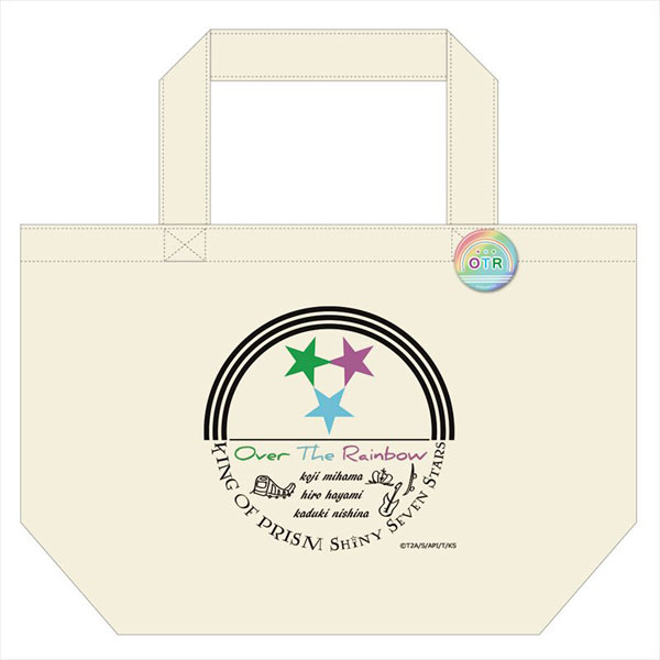 KING OF PRISM -Shiny Seven Stars- 缶バッジ付トートバッグC [Over The Rainbow][アズメーカー]《在庫切れ》