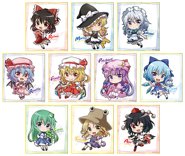 東方Project スタンド色紙コレクション 10個入りBOX[ムービック]《在庫切れ》