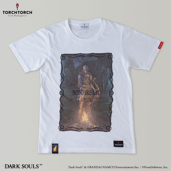 ダークソウル × TORCH TORCH/ BONFIRE LIT Tシャツ ホワイト XXLサイズ[TORCH TORCH]《在庫切れ》