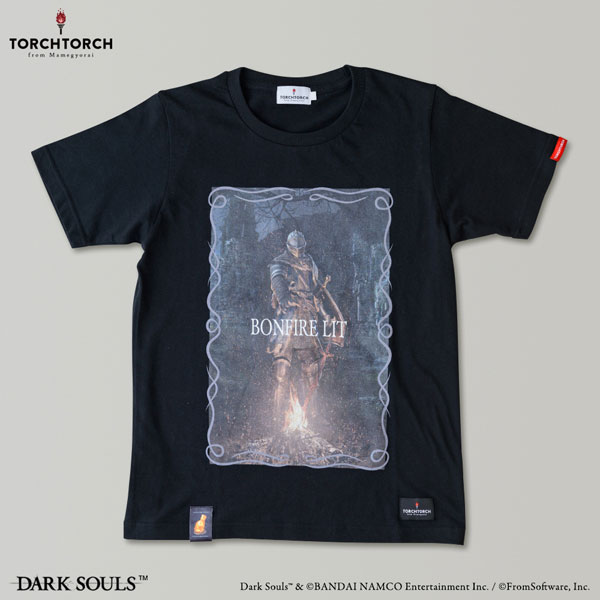 ダークソウル × TORCH TORCH/ BONFIRE LIT Tシャツ ブラック Mサイズ[TORCH TORCH]《在庫切れ》