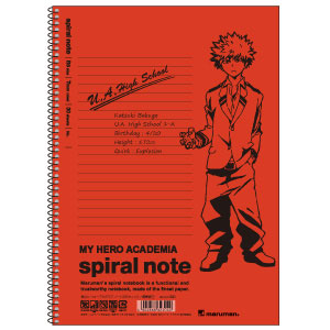僕のヒーローアカデミア B5スパイラルノート 爆豪勝己[ショウワノート]《在庫切れ》