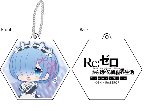 Re：ゼロから始める異世界生活 Memory Snow リフレクションキーホルダー ぷにキャラ レム[コンテンツシード]《在庫切れ》