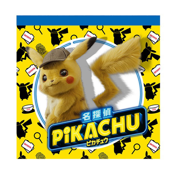 映画「名探偵ピカチュウ」 スクエアメモ (2)イエロー[エンスカイ