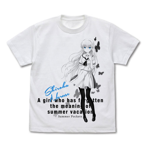 Summer Pockets 鳴瀬しろは Tシャツ/WHITE-L[コスパ]《在庫切れ》