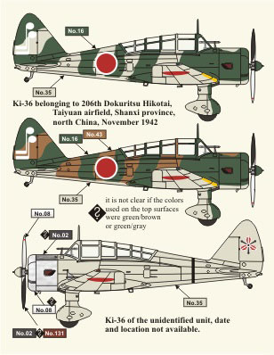 1/72 キ36 九八式直接協同偵察機 デカール[ライジングデカール]《在庫切れ》