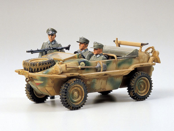 1 35 ミリタリーミニチュアシリーズ ドイツ 水陸両用車 シュビムワーゲン プラモデル 再販 タミヤ 在庫切れ