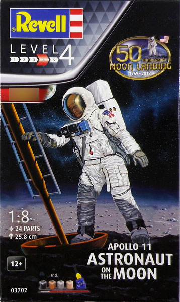 アポロ11 宇宙飛行士 月面着陸50周年 1/8 ドイツレベル 1/8 アポロ 11 月面着陸宇宙飛行士 プラモデル[ドイツレベル