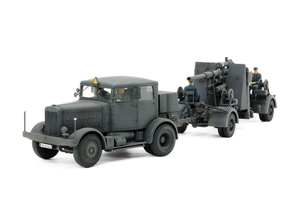 1/48 タミヤ・イタレリシリーズ ドイツ重牽引車 SS-100・88mm砲FLAK37