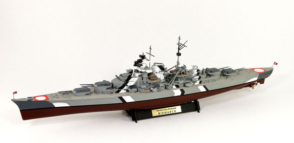 1/700 ドイツ海軍 戦艦 ビスマルク 旗・艦名プレート エッチングパーツ付き プラモデル[ピットロード]《在庫切れ》