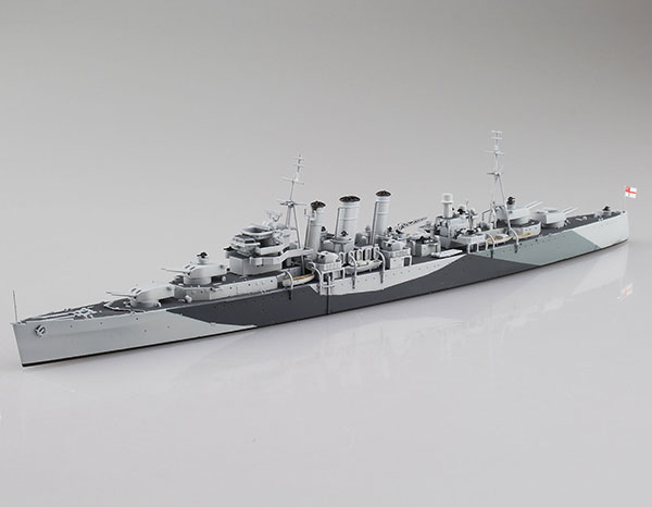 1/700 ウォーターライン 英国重巡洋艦 ノーフォーク 北岬沖海戦 プラモデル[アオシマ]《取り寄せ※暫定》