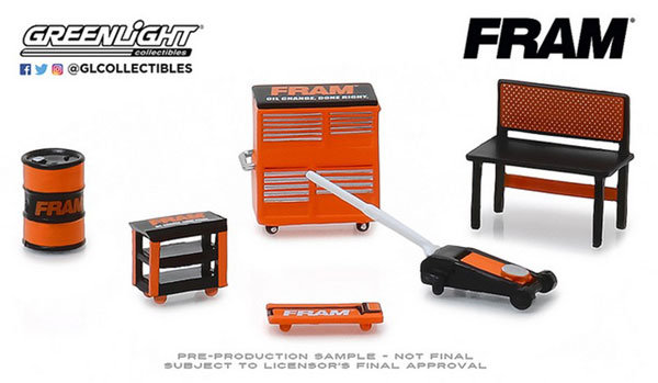 1/64 GL Muscle Shop Tools FRAM Oil Filters[グリーンライト]《在庫切れ》