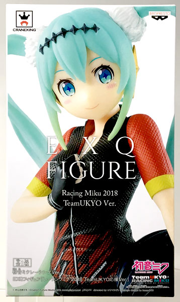 【中古】初音ミクレーシングVer. EXQフィギュア 「レーシングミク 2018 TeamUKYO応援Ver.」 (プライズ)[バンプレスト]