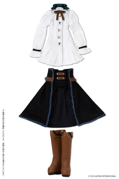 【中古】(本体A/箱B)ピコニーモ用 1/12 Sheila ドレスセット ブルー×ブラック (ドール用)[アゾン]《発売済・在庫品》