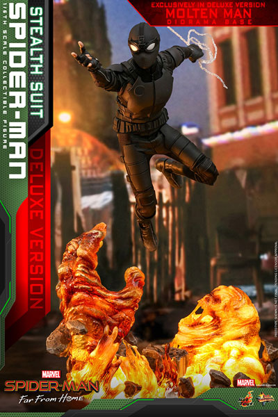 【中古】ムービー・マスターピース Far From Home 1/6 スパイダーマン DX版[ホットトイズ] 同梱不可