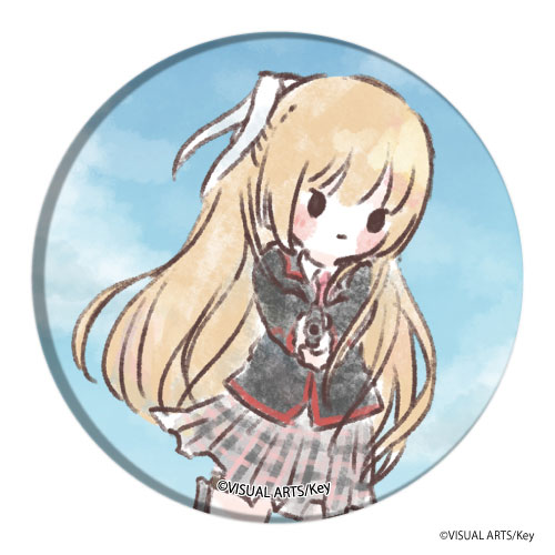 朱鷺戸沙耶 リトルバスターズ 缶バッジ デッキケース