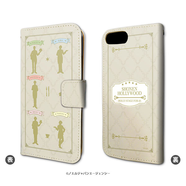 手帳型スマホケース(iPhone6/6s/7/8兼用)「少年ハリウッド -HOLLY STAGE FOR 50-」04/シルエットデザイン 執事Ver.[A3]《在庫切れ》