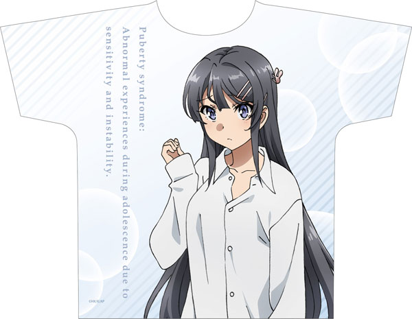 青春ブタ野郎はバニーガール先輩の夢を見ない フルグラフィックTシャツ 桜島麻衣 彼シャツver.[コンテンツシード]《在庫切れ》