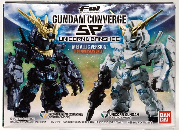 FW GUNDAM CONVERGE SP UNICORN ＆ BANSHEE METALLIC VERSION[For Overseas Only](海外限定)