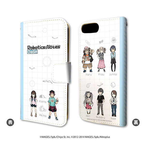 手帳型スマホケース(iPhone6/6s/7/8兼用)「ROBOTICS；NOTES DaSH」01/集合デザイン(グラフアート)[A3]《在庫切れ》