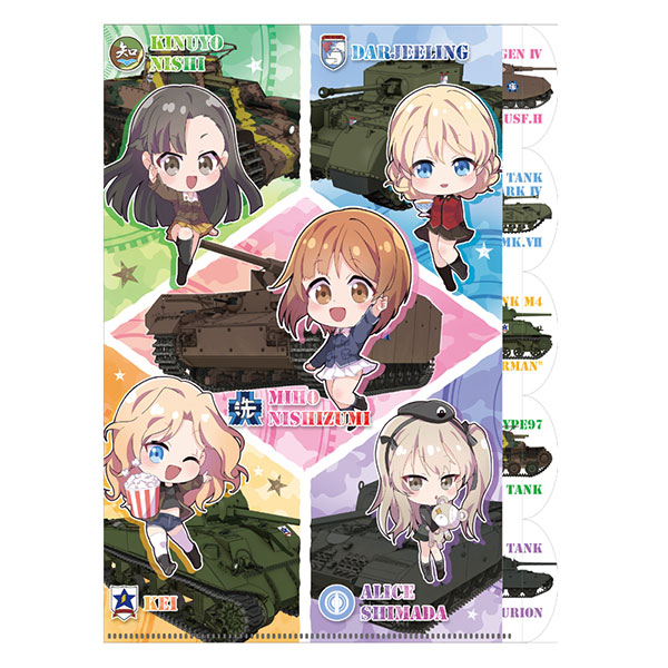 ガールズ＆パンツァー 最終章 ダイカット5インデックスクリアファイル A[クラックス]《在庫切れ》