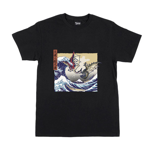 モンスターハンター 浮世絵Tシャツ リオレウス＆リオレイア×富嶽