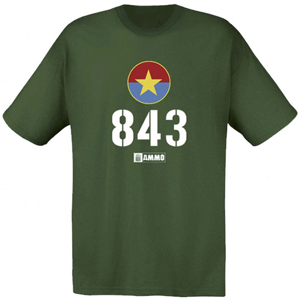 北ベトナム軍 T-54 843号車 Tシャツ (S)[アモ]《在庫切れ》