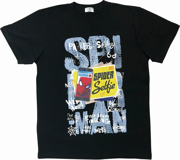 おその 新品未開封 スパイダーマン Tシャツ ブラック Mサイズ スパイダーマン ファー・フロム・ホーム/ Tシャツ ブラック サイズM