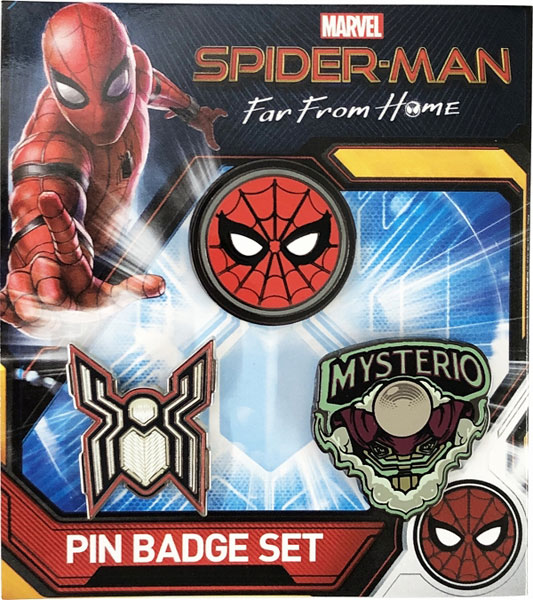 スパイダーマン キーホルダー ピンバッジ セット SPIDERMAN MARVEL