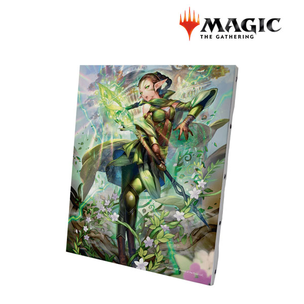 MTG公式 キャンバスボード 世界を揺るがす者、ニッサ ひと和 世界を