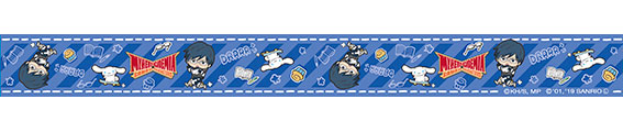 僕のヒーローアカデミア×サンリオ マスキングテープ 飯田天哉・シナモロール[読売テレビエンタープライズ]《在庫切れ》