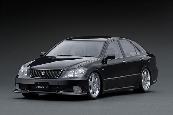 イグニッションモデル1/18 トヨタ　クラウン　GRS180 3.5 アスリート 1/18 トヨタ クラウン (GRS180) 3.5 Athlete Black Dish-Wheel