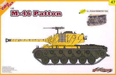 1/35 アメリカ陸軍 M46 パットン +G.I.(1950 年釜山軍事防衛境界線) フィギュア4体セット  プラモデル（再販）[サイバーホビー]《在庫切れ》