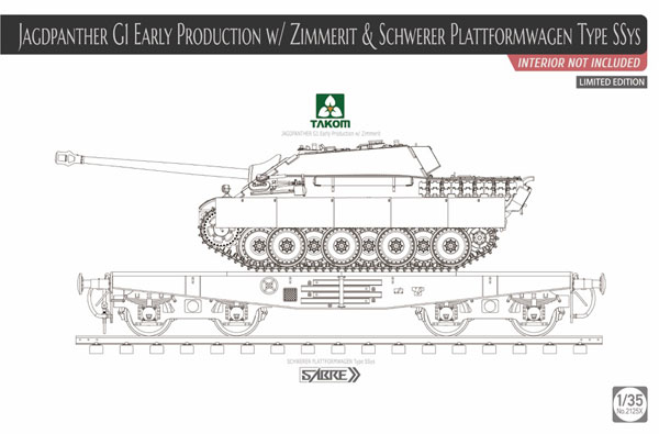 1/35 ドイツ重駆逐戦車 ヤークトパンター G1 Sd.Kfz.173 前期型w