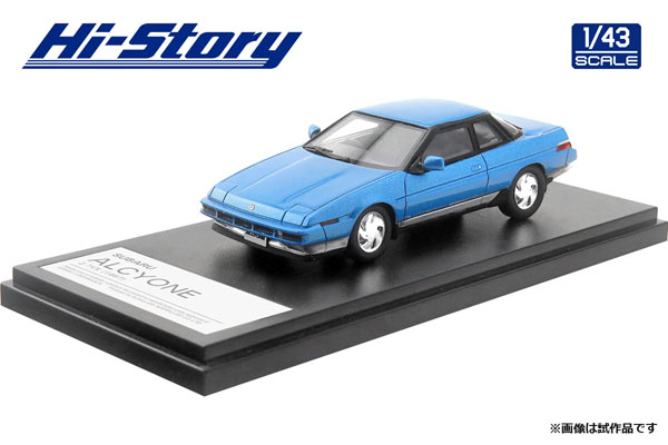 ミニカー SUBARU ALCYONE 1/43 Hi-Story 1/43 SUBARU ALCYONE 2.7VX (1987) ブルー・メタリック/シルバー