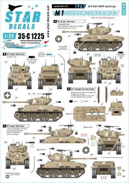 1/35 IDF イスラエルのAFV #8 1967年 六日間戦争 M1スーパーシャーマン