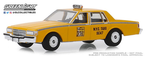 Modèle Réduit 1:64 Chevrolet Caprice Taxi De Chicago 1987 - Greenlight - Neuf Sous Blister