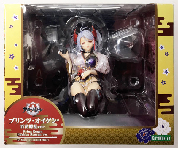 【中古】【特典】アズールレーン プリンツ・オイゲン(百花繚乱ver.) 1/7 完成品フィギュア(コトブキヤショップ限定)[コトブキヤ]