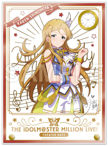 アイドルマスター ミリオンライブ！ 時計付アクリルアート 篠宮可憐 