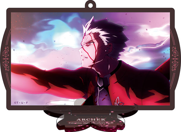 Fate/Zero ufotable15周年 額縁アクリルチャーム アーチャー Fate/stay night Heaven's Feel スタンド付きアクリルキーホルダー