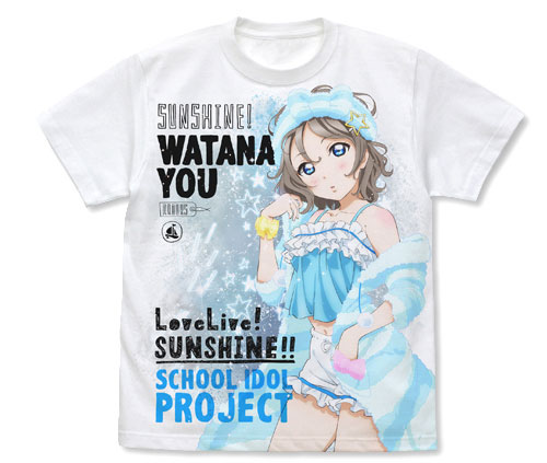 【中古】ラブライブ！サンシャイン！！ 渡辺曜 フルグラフィックTシャツ パジャマVer./WHITE-XL[コスパ]