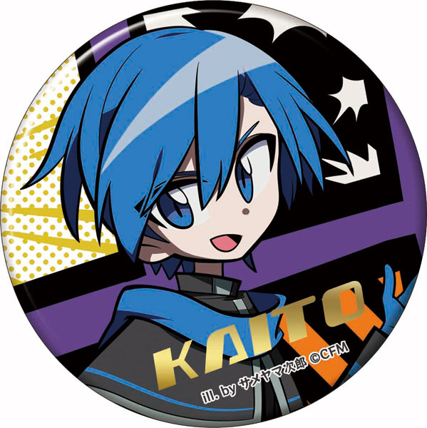 ボーカロイド KAITO サメヤマ次郎 缶バッジ - キャラクターグッズ