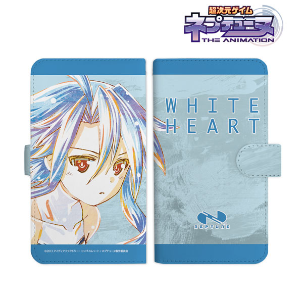 アニメ『超次元ゲイム ネプテューヌ』 ホワイトハート Ani-Art 手帳型スマホケース(対象機種/Lサイズ)[アルマビアンカ]《在庫切れ》