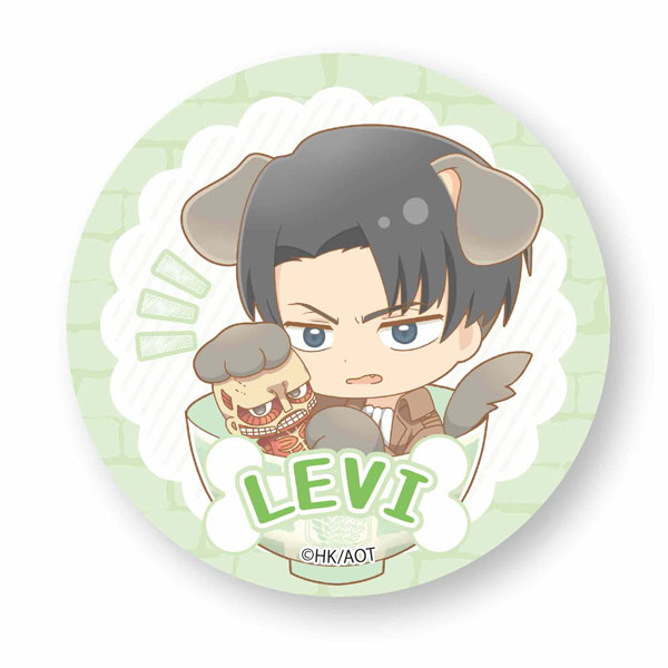 進撃の巨人 リヴァイ わんこめし アクキー 缶バッジ わんこめし缶バッジ 進撃の巨人 Season 3 リヴァイ(ぬいぐるみ)[ベル